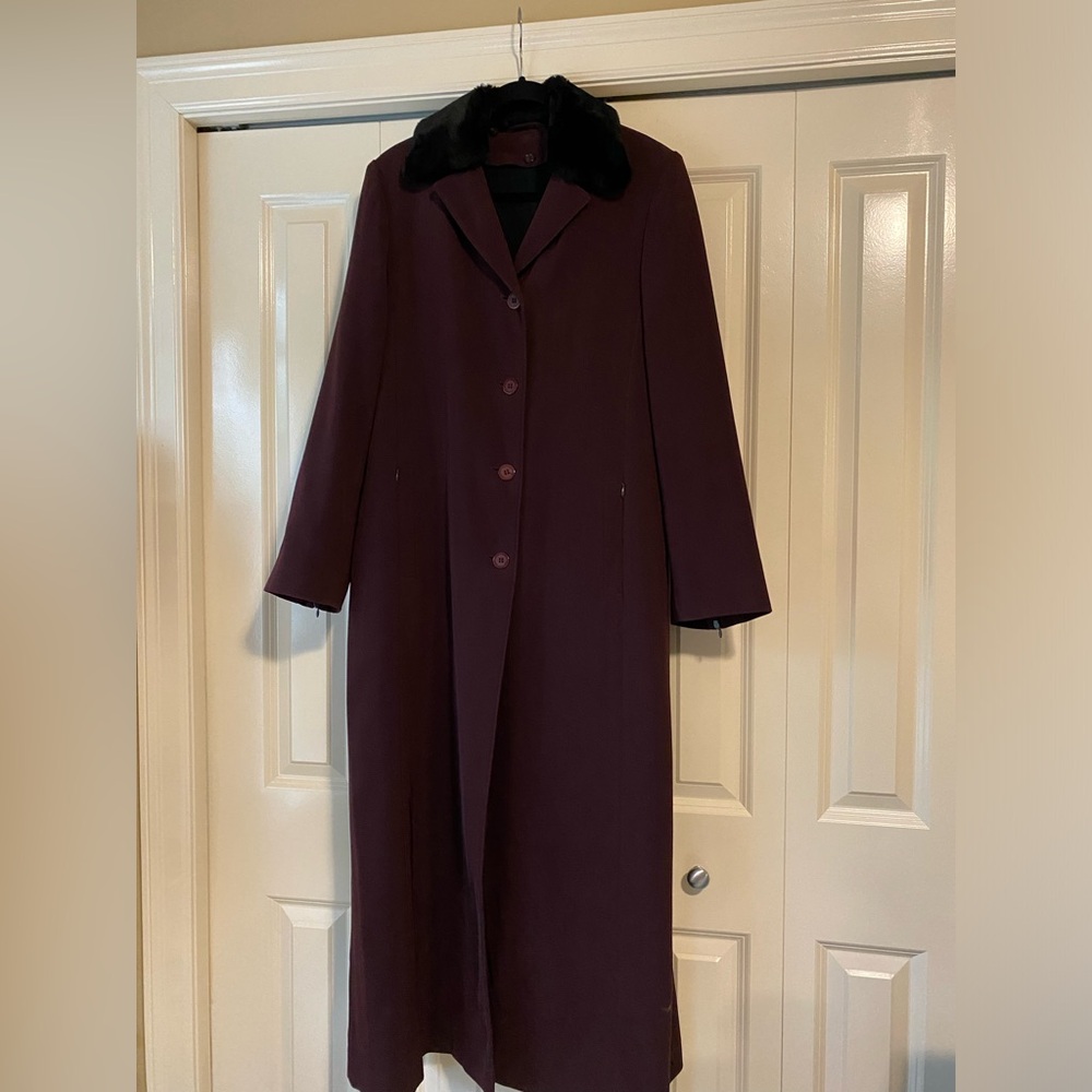 Full length trench coat